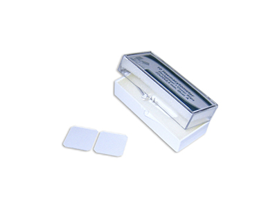 Cubre objetos plano KNITTEL. 22x32mm espesor 0,4mm
