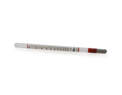 Hydrometer for heavy liquid 1,000-2,000 sp gr /0 - 70ºBe