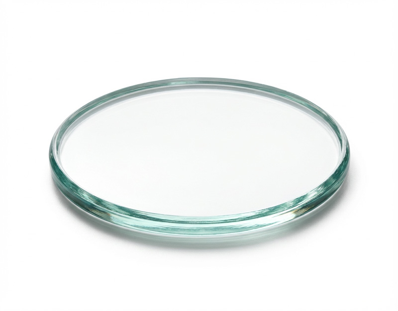 Verre de montre, bord rebrûlé, 160 mm