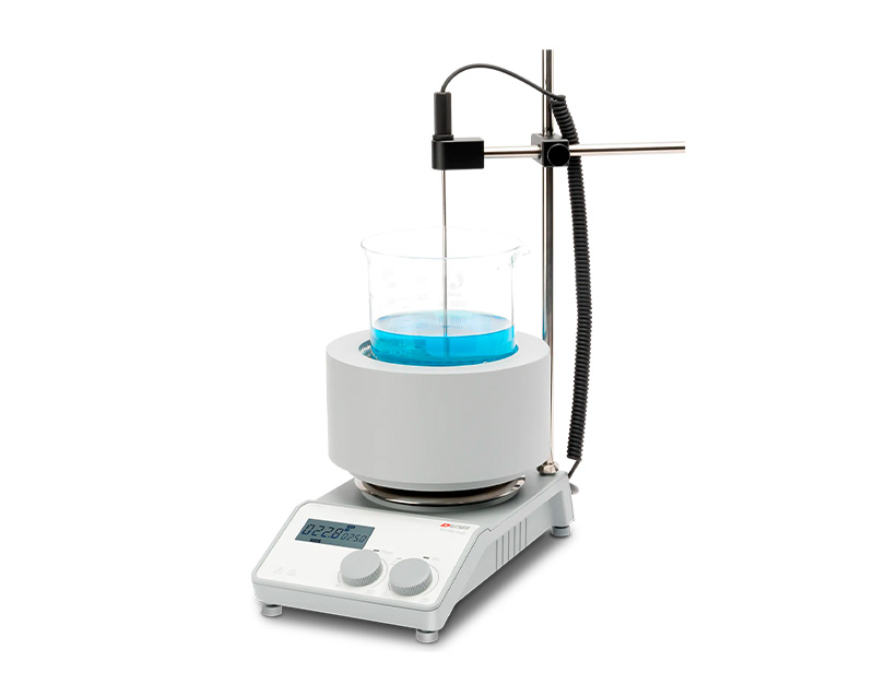 Agitador digital con manta calefactora vasos 1000 mL