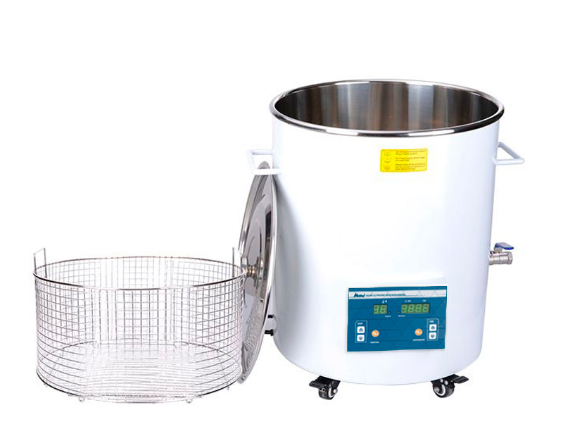 Round ultrasonic bath with heating, 44 L