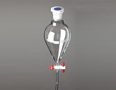 Separatory funnel spherical 250ml PTFE stopcock