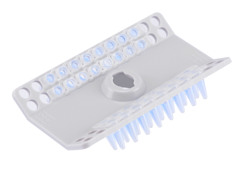 Cabezal PCR, 4 tiras de 12 x 0,2 mL