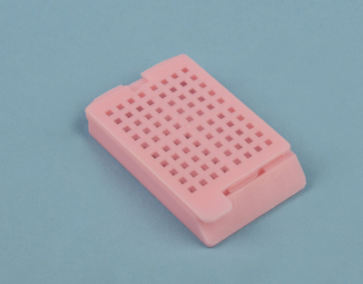 Casetes biopsias con tapa, c/250, rosa