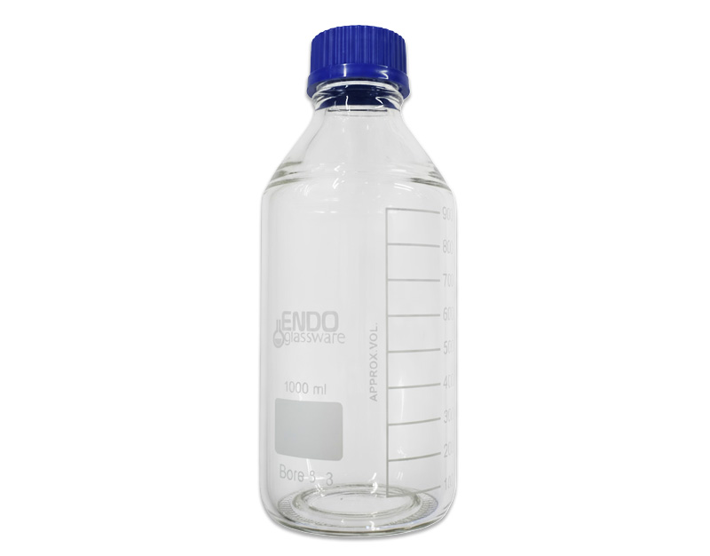 ISO bottle blue cap 1000 ml, GL45