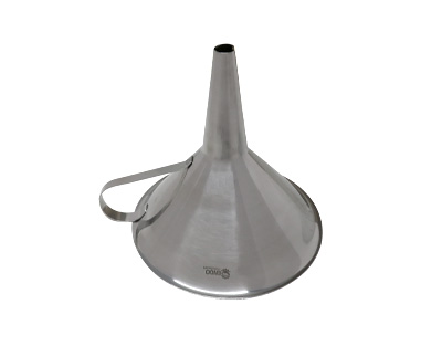 Embudo con asa, acero inox. 304, Ø 150 mm