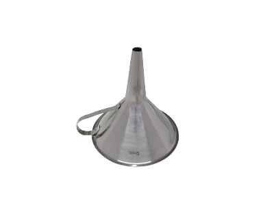 Funnel with handle, stainless steel 316, Ø 150 mm