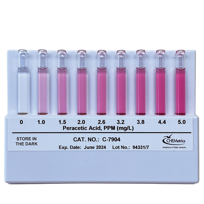 Peracetic Acid Comparator (flat); 0-5.0 ppm