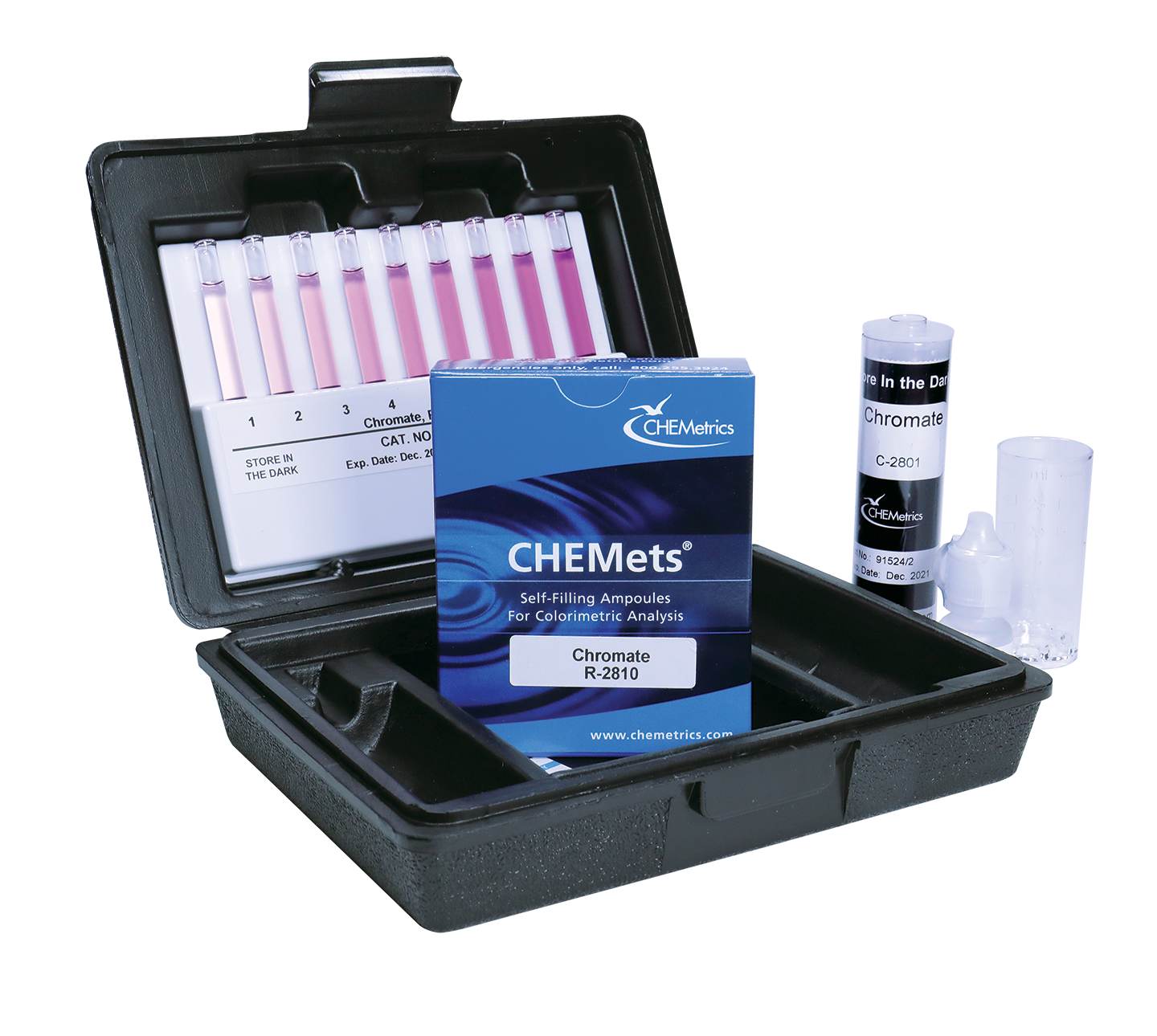 Chromate, hexavalent; 0-1 / 1-10 ppm; CHEMETS