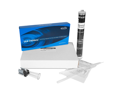 Oxygen (dissolved), 0-15 ppm.Type: Vacu-vials. Kit. 30 det.