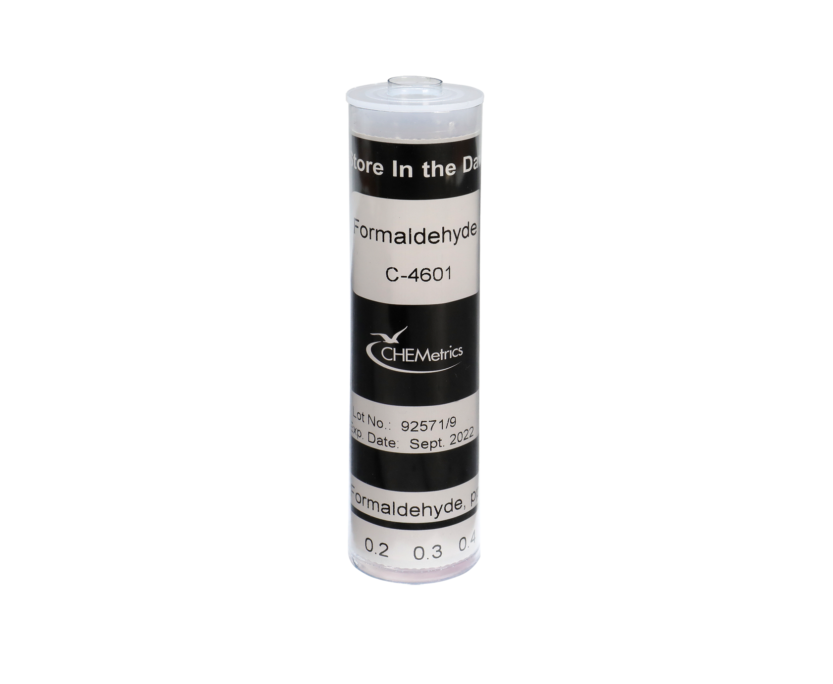 Formaldehyde Comparator (round); 0-1 ppm