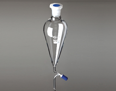 Sep. funnel Squibb needle valve PTFE, 500 mL