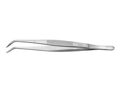 Pinza de diseccion curva p.fina 130mm