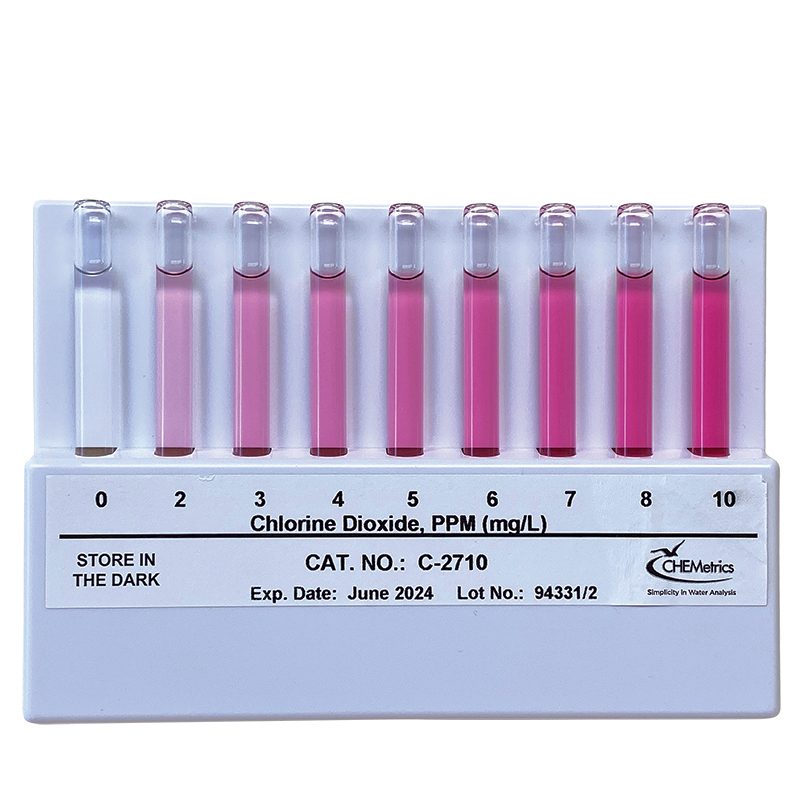 Chlorine Dioxide Comparator (flat); 0-10 ppm