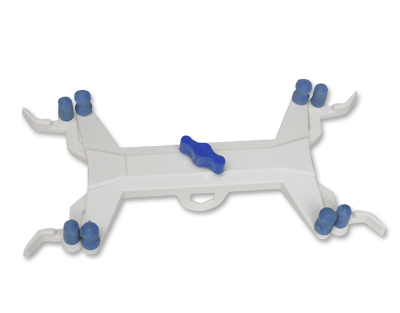 Pinces double pour burettes, plastique
