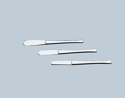 ESPATULA FLEXIBLE 160X15 MM.