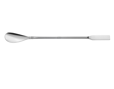 Spoon and spatula, with flat spoon, 180 mm