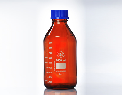 Frasco ISO topacio tapón azul 10000 mL, Simax