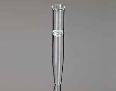Tube à centrifuger conique, 15x110 mm, Glassco