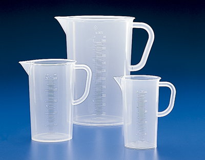 JARRA GRADUADA PP FORMA ALTA, 250 ML