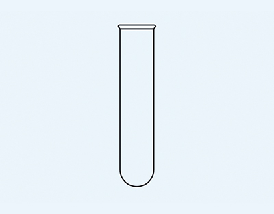 Tube à essai Simax 18x180 1trait/jauge 20ml B/100 pces