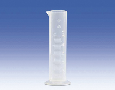 Probeta Clase B, f. baja, PP, 500 mL