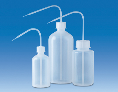 Frasco lavador 500 mL, GL45, PP