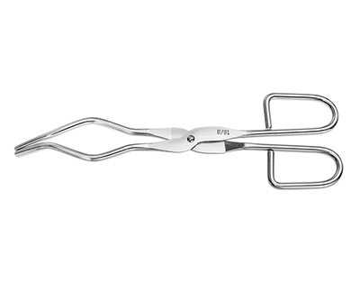 Pinzas p/crisoles, acero inox pulido, 300 mm