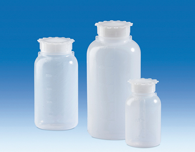 Frasco boca ancha PE-LD, 1000 mL, tapón rosca