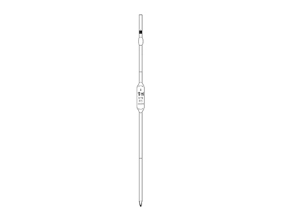 Pipette AS 2 TRAITS 25ml à b.de sûreté QUALICOLOR