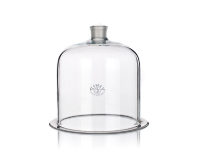 Campana de vidrio, base y cuello esm.,150x250mm, simax
