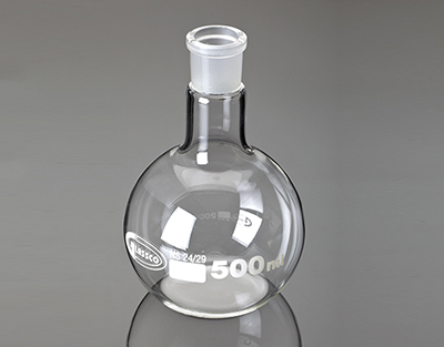 Ballon fond plat col moyen 50mL 24/29, Glassco