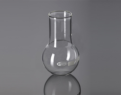 Flask round bottom, wide neck, Boro 3.3, 250ml
