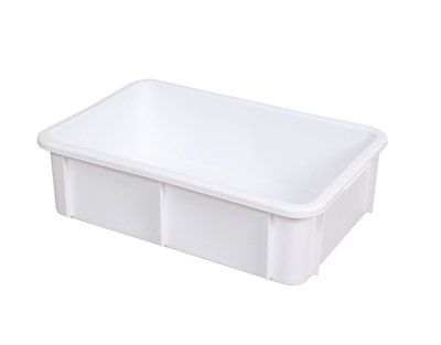 Cubeta rectangular, 25 l blanca