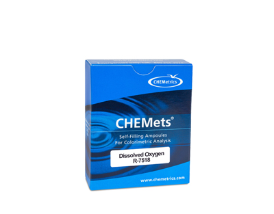 Oxygen (dissolved), 0-180 ppb.Type: CHEMets. Refill. 30 det.