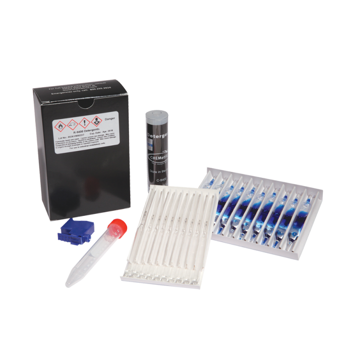 Detergents kit, 0-3 ppm