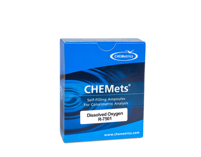 Oxygen (dissolved), 0-1 ppm.Type: CHEMets. Refill. 30 det.