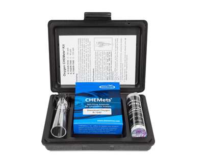 Oxygen (dissolved), 0-40 ppb.Type: CHEMets. Kit. 30 det.
