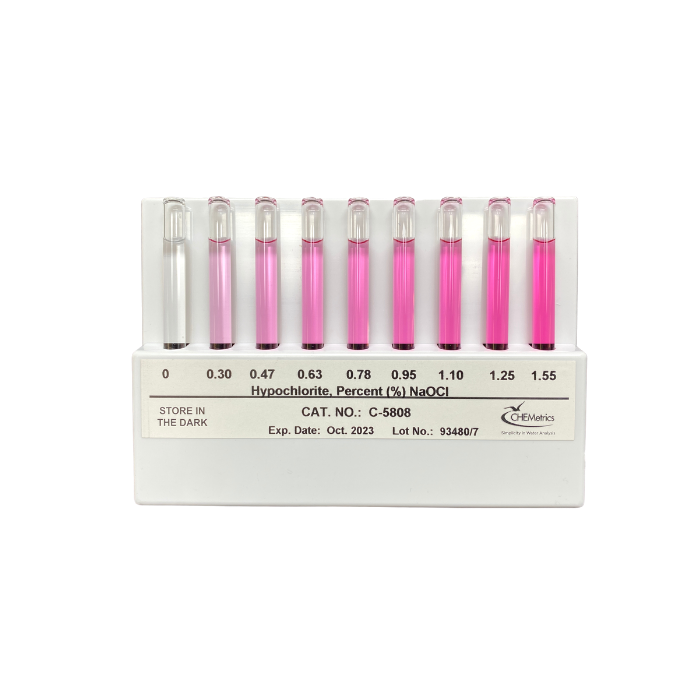 Hypochlorite Comparator (flat); 0-1.55% (percent)
