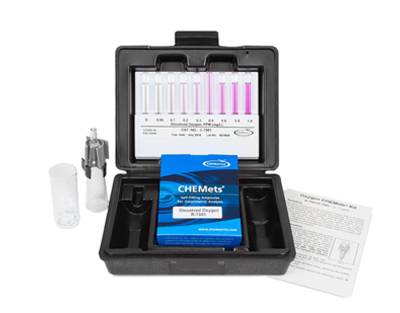 Oxygen (dissolved), 0-1 ppm.Type: CHEMets. Kit. 30 det.