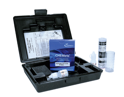 Hydrogen Peroxide — CHEMets Visual Kit Range: 0-0.5 ppm