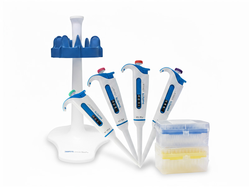 Kit con cuatro micropipetas, UltraLite KitV, 2/10/50/100 µL
