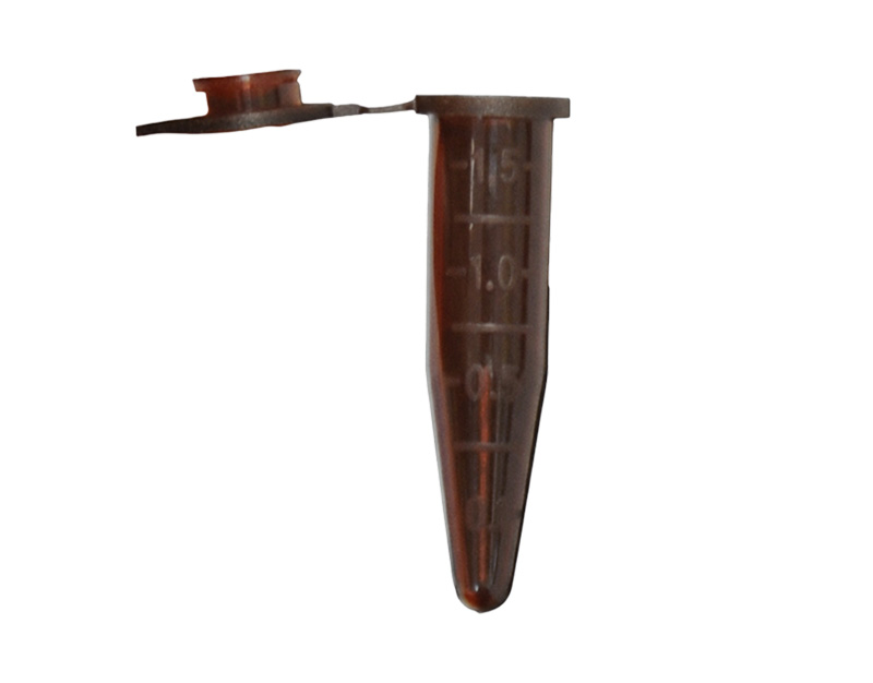 PP microtube for centrifuge, 1.5 mL, amber B/500