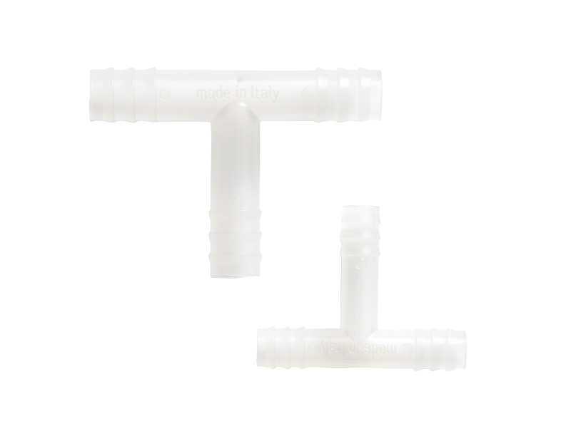 Unión forma T PP, 8 mm. Bolsa de 100