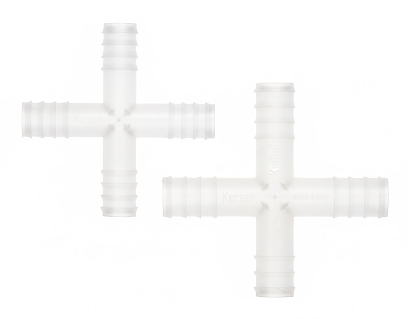 4 way connectors PP, Ø 10 mm(100 pcs)