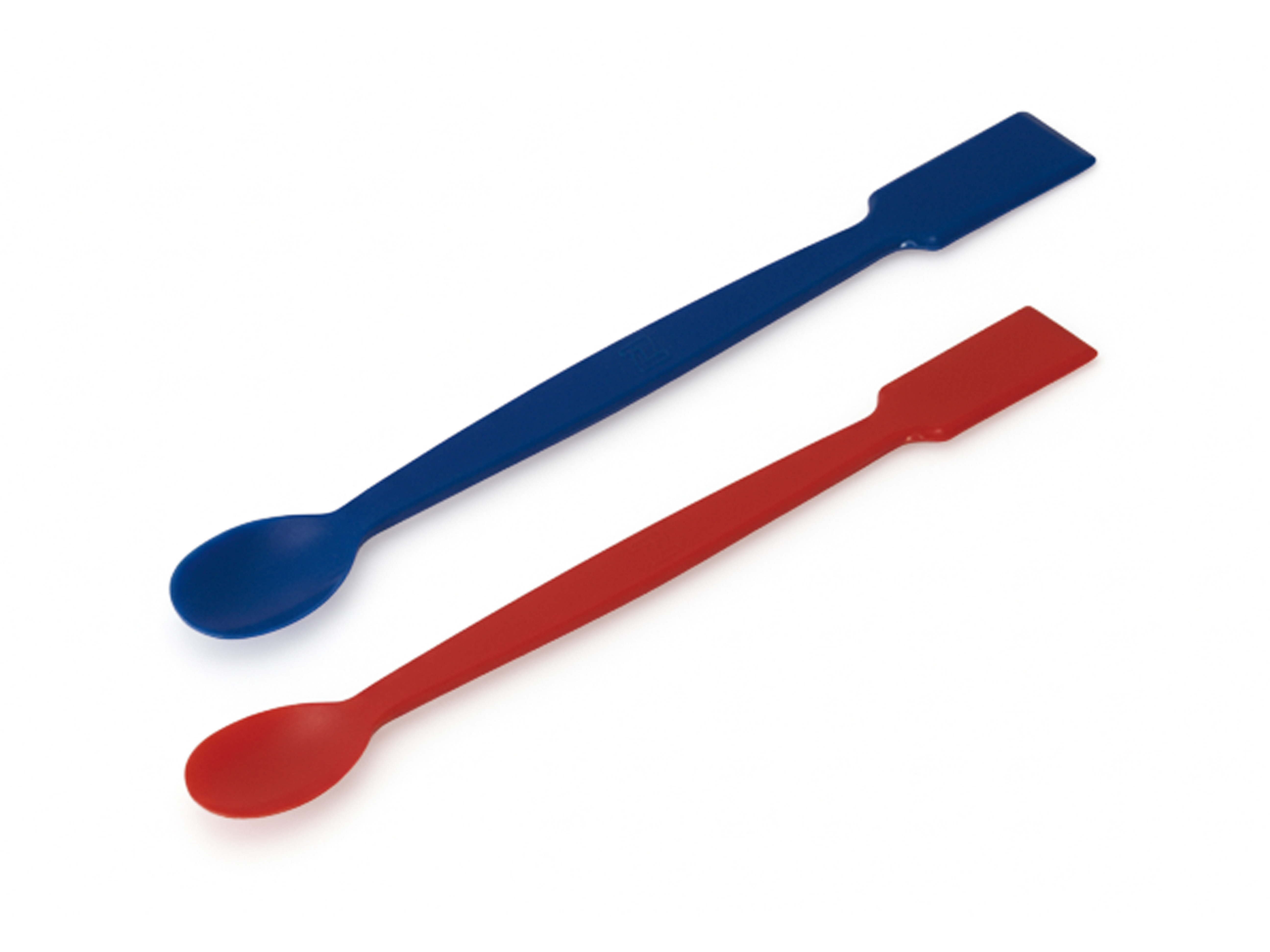 Spatula spoon-flat, red PP, 16 cm