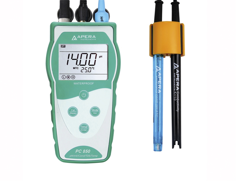 Medidor multiparamétrico (pH/Conductividad/TDS) portátil PC850