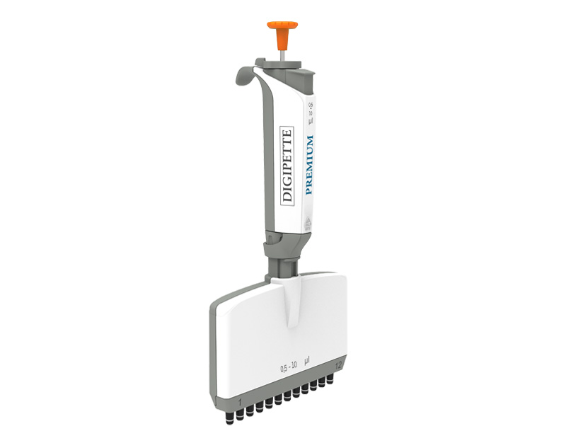 Pipette multicanaux DIGIPETTE Premium, 12 canaux, 0,5-10 µl