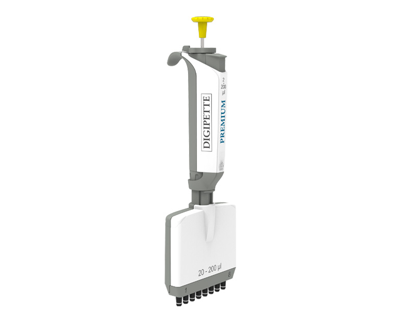 Pipette multicanaux DIGIPETTE Premium, 8 canaux, 2-20 µl
