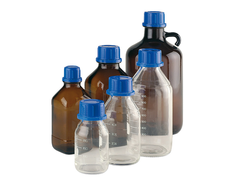 Botella borosilicato rosca 45 mm, 250 ml